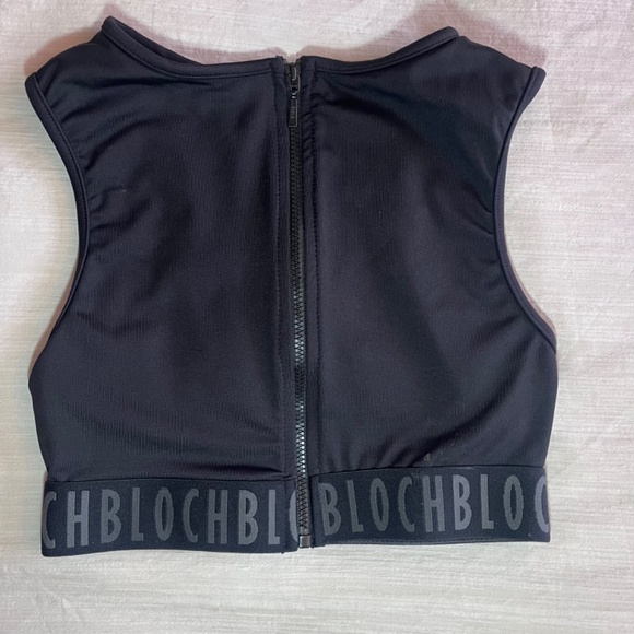 Bloch Crop Top with Zipper Black - Picture 7 of 9